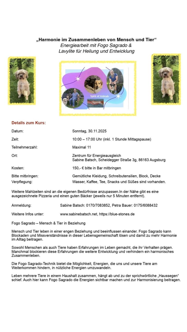 Workshop Fogo Sagrado und Lavylites